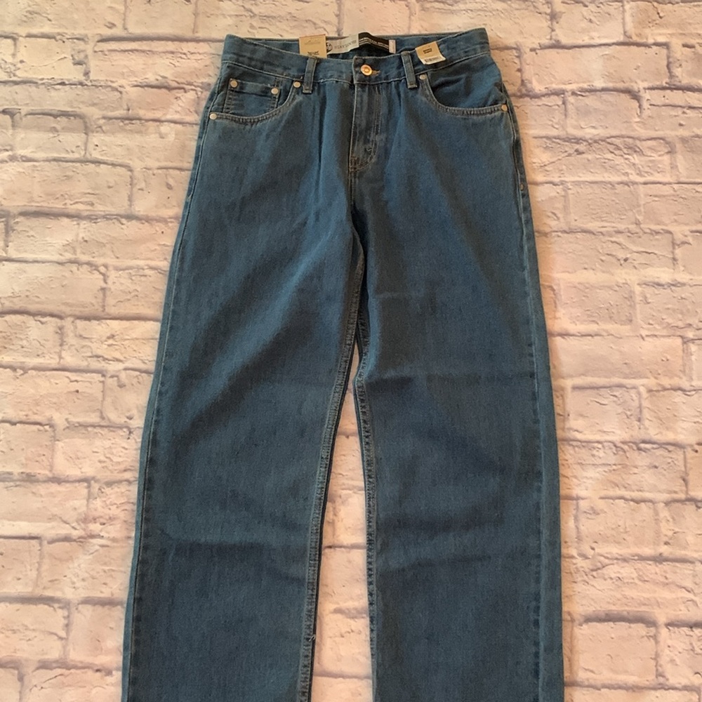 Levi’s Stay Loose Straight Leg Denim Blue Jeans - Boys Size 18 Regular NWT